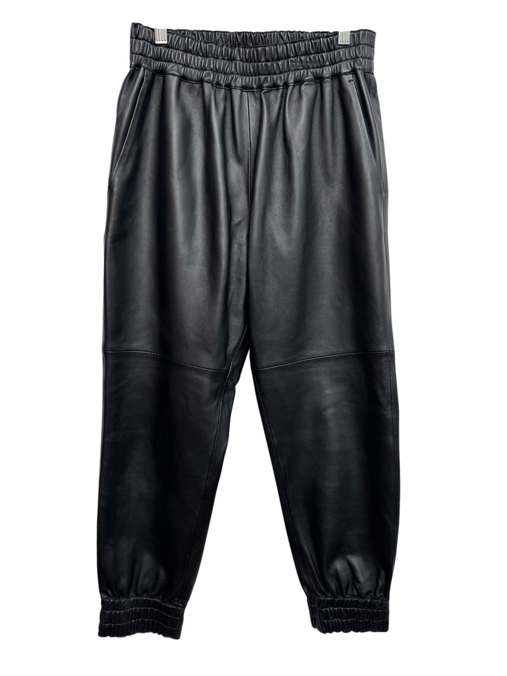 GSTQ Leather Jogger Pants Women’s Medium Streetwear Going Out Black